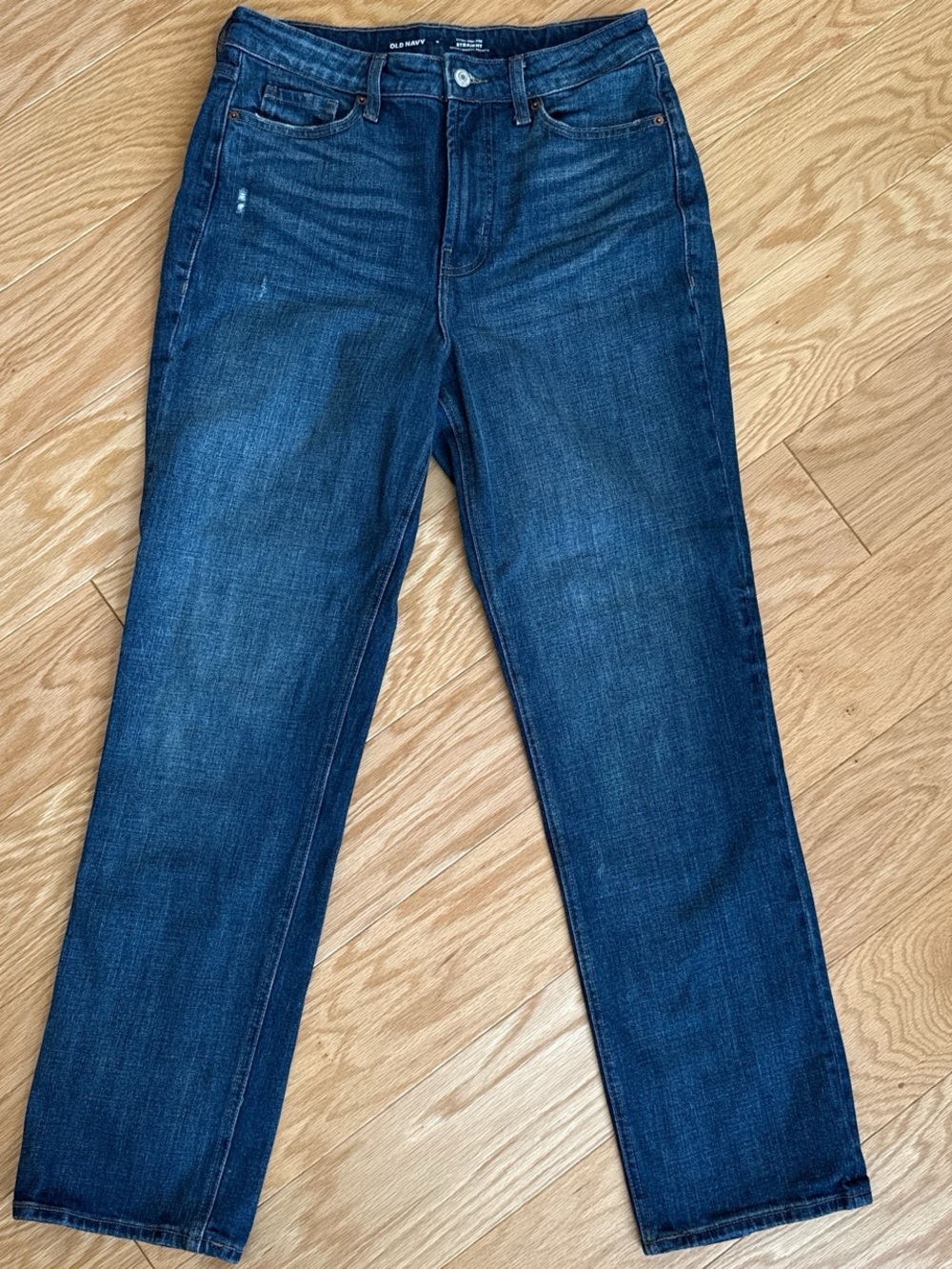 Old Navy Extra High Rise Straight Leg Jeans - size 6